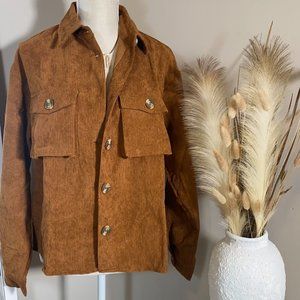 Brown Shacket Jacket